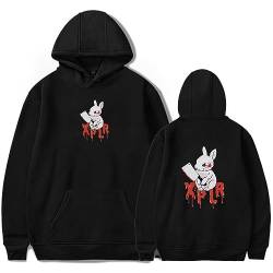 DGSGSWTT Sam XPLR Merch Colby Rabbit Merch Hoodie Unisex Fashion Hooded Sweatshirt Bekleidung, Schwarz , L von DGSGSWTT