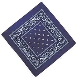 Unbekannt Bandana Kopftuch Halstuch Nickituch Biker Tuch Motorad Tuch verschied. Farben Paisley Muster, Dunkel Blau, ... von DHOBIA