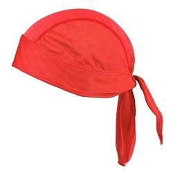 ledermodefashion Bandana Kopftuch Beach Zandana Hat Cap Beach Cap Piratentuch Biker Tuch ZANDANa (Rot) von DHOBIA