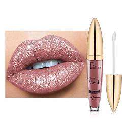 18 Farben glänzender Lipgloss für Frauen, langlebig, matt, glitzernd, flüssiger Lippenstift, Lippen-Make-up Lipgloss, Diamant-glänzender wasserdicht, von DHliIQQ