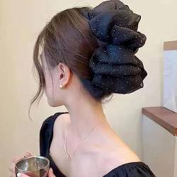 Große Haarklammer, doppelseitige Schleife, elegante große Haarspange für Mädchen, süße Haarspange, modisches Haar-Accessoire für Frauen und Mädchen von DHliIQQ