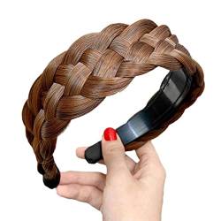 Twist Braid Perücke Stirnbänder für Frauen breite Fishbone Zöpfe Haarbänder handgemachte Kopf Haar Zubehör Kopfbedeckungen Hoop Styling von DHliIQQ