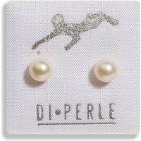 DI PERLE Paar Ohrstecker Damen Perlenschmuck 925 Silber Süsswasser Perlen Ohrstecker, Damen Perlenschmuck von DI PERLE