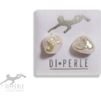 DI PERLE Paar Ohrstecker Damen Perlenschmuck 925 Silber Süsswasser Perlen Ohrstecker, Damen Perlenschmuck von DI PERLE