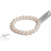 DI PERLE Perlenarmband Damen Perlenschmuck Süsswasser Perlen Armband (19 cm), Damen Perlenschmuck von DI PERLE