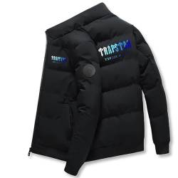 DIALFA Trapstar Young Teenager Winter Jacket, Trapstar cotton jackets for men, Warm, Lightweight, Transition Jacket, Snow Cotton Jackets, Y2K Hip Hop Streetwear,Trapstar junge teenager von DIALFA