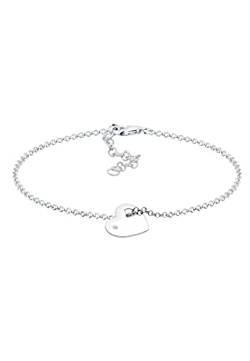 DIAMORE Armband Damen Herz Love Diamant (0.02 ct) in 925 Sterling Silber von DIAMORE