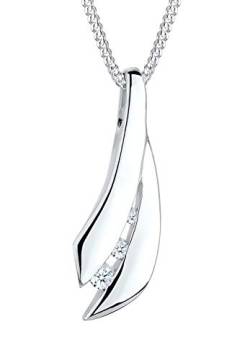 DIAMORE Halskette Anhänger Diamant (0.05 ct.) 925 Sterling Silber von DIAMORE