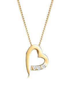DIAMORE Halskette Damen Herz mit Diamanten (0.06 ct.) in 585 Gelbgold von DIAMORE