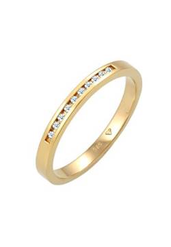 DIAMORE Ring Damen Edel Klassisch mit Diamant (0.10 ct.) aus 585 Gelbgold von DIAMORE
