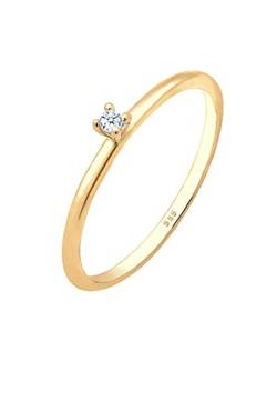 DIAMORE Ring Damen Verlobung Solitär mit Diamant (0.02 ct.) in 585 Gelbgold von DIAMORE