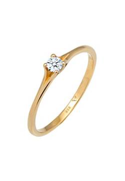 DIAMORE Ring Damen Verlobung Vintage mit Diamant (0.06 ct.) in 585 Gelbgold von DIAMORE
