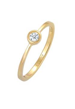 DIAMORE Ring Damen Verlobung mit Diamant (0.06 ct.) Klassiker in 585 Gelbgold von DIAMORE