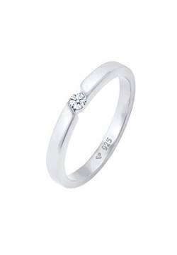 DIAMORE Ring Verlobungsring Diamant (0.06 ct.) 925 Silber von DIAMORE