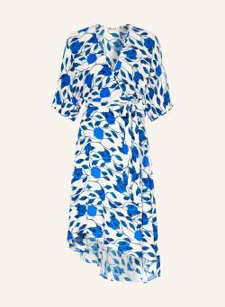 Diane Von Furstenberg Kleid Eloise In Wickeloptik Mit 3/4-Arm blau von DIANE VON FURSTENBERG