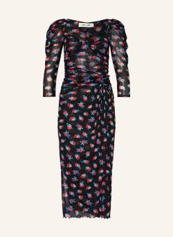 Diane Von Furstenberg Mesh-Kleid Bettina Mit 3/4-Arm schwarz von DIANE VON FURSTENBERG