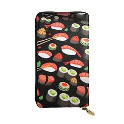 Japanische Sushi-Garnelen, europäische Damenbrieftasche für 12 Karten, Reisepass-Brieftasche, Familienpass-Ordner, modern/fit von DICAPO