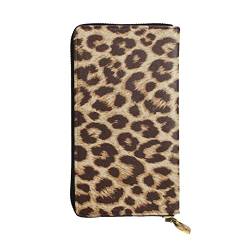 Lustige Leopardenmuster Damen Europäische Geldbörse kann 12 Karten halten Reisepass-Brieftasche, Familienpass-Ordner Modern/Fit von DICAPO