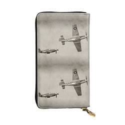 Weltkrieg 2 Flugzeug Flugzeug Damen Europäische Brieftasche kann 12 Karten halten Reisepass-Brieftasche, Familienpass-Ordner Modern/Fit von DICAPO