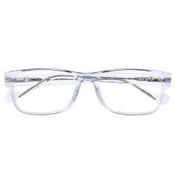DIDINSKY Blaulichtfilter Brille für Damen und Herren. Blaufilter Brille mit stärke oder ohne sehstärke für Gaming oder Pc. Acetate Tempel und Blendschutzgläser. Crystal +1.0 – DIHIDDEN von DIDINSKY