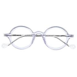 DIDINSKY Blaulichtfilter Brille für Damen und Herren. Blaufilter Brille mit stärke oder ohne sehstärke für Gaming oder Pc. Acetate Tempel und Blendschutzgläser. Crystal +1.5 – DISAKURA von DIDINSKY