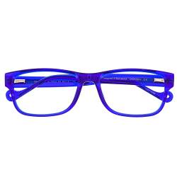 DIDINSKY Blaulichtfilter Brille für Damen und Herren. Blaufilter Brille mit stärke oder ohne sehstärke für Gaming oder Pc. Acetate Tempel und Blendschutzgläser. Indigo +0.0 – DIHIDDEN von DIDINSKY