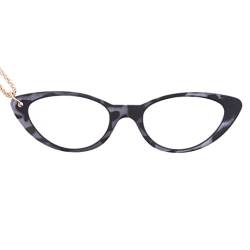 DIDINSKY Brille oder Leselupe. Anhänger mit Kette erhöhen. Fernglas ohne Koteletten für Damen und Herren. Havana Black +2.0 - MOCO BUTTERFLY von DIDINSKY