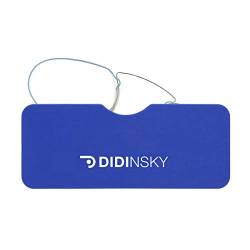 DIDINSKY Lesebrille für Damen und Herren Transparent. Kompakte leichte randlose brillen. Brillengestelle für damen und herren. Lesehilfe Retro. Blue +1.0 - LOUVRE von DIDINSKY