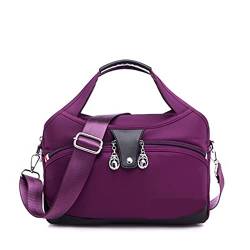 DIGJOBK Damen-Handtaschen, Schultertasche, wasserdicht, große Kapazität, Crossbody-Tasche, Multifunktions-Geldbörse, einfarbig, Einheitsgröße von DIGJOBK