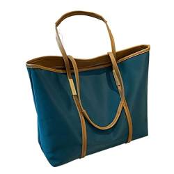 DIGJOBK Damen Handtaschen Damen Tasche Tote Große Kapazität Einfache Handtasche Shopping Schultertasche Damen Handtasche, einfarbig, Einheitsgröße von DIGJOBK