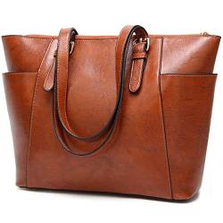DIGJOBK Damen Handtaschen Lady's Handbag Satchel Bag Große Kapazität Schultertasche Diagonal, braun, Einheitsgröße von DIGJOBK