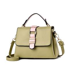 DIGJOBK Klassische Luxus-Handtaschen für Damen, Designer-Marke, berühmt, hochwertiges PU-Leder, Schulter-Umhängetasche, grün, Einheitsgröße von DIGJOBK