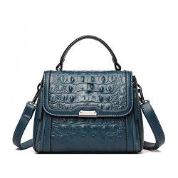 DIGJOBK Luxuriöse Damen-Handtaschen, Designer-Schulterhandtaschen, Messenger-Crossbody-Taschen für Damen, blau, (20cm(Max Length(30cm) von DIGJOBK