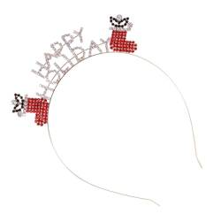 DIKACA 1Stk Weihnachtshaarreifen Weihnachtsstrumpffüller kreative geschenke costumes fancy dress Beutelfüller für Süßigkeiten Haarpolsterung Haarreifen Weihnachten Stirnband von DIKACA