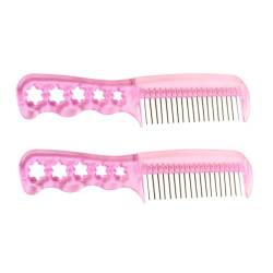 DIKACA 2st Kamm Neckender Haarkämme Aus Metall Puppenpinsel Puppenbürste Haarstäbchen Für Frauen Haarkämme Für Frauen Curly Wig Haarpicks Für Frauen Haarbürste Plastik Perücke Damen von DIKACA