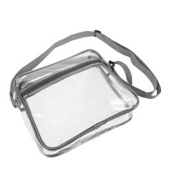 DIKACA transparente Umhängetasche Einkaufstasche Schultertasche Reisekosmetiktasche Kosmetiktasche Portable Handtasche Makeup Tasche Single-Umhängetasche einzelne Umhängetasche PVC von DIKACA