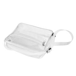 DIKACA transparente Umhängetasche Makeup Tasche Reisekosmetiktasche PVC-Tasche transparente Tasche Schultertasche Schminktasche für durchsichtige geldbörse Handytasche von DIKACA