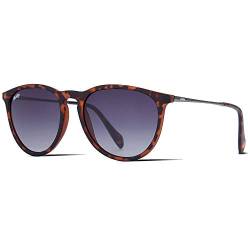 DIKLEY Vintage Polarisierte Sonnenbrille für Damen Herren Rund Retro UV400 Schutz Ultraleicht Rahmen von DIKLEY