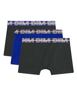Dim Boxershorts Aus Stretch-Baumwolle Mit Kontrastierendem Bund Ecodim Junge x3, Multicolor, 8 Years von DIM