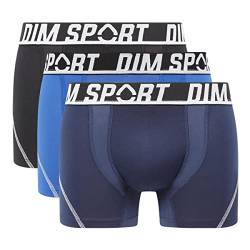 Dim Boxershorts Dim Sport Aus Mikrofaser Herren x3, Multicolor, L von DIM