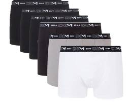 Dim Boxershorts Stretch-Baumwolle Atmungsaktiv Herren x6, Multicolor, M von DIM