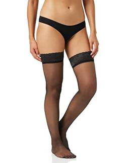 Dim Halterlose Strümpfe Glänzende Up Beauty Sublim Damen x1, Black, M von DIM