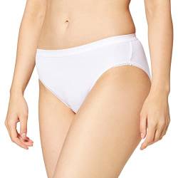 Dim Slip 100% Baumwolle Midi Damen x2, White, S von DIM