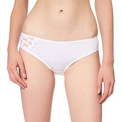 Dim Slip Generous Broderie Weich Damen x1, White, XL von DIM