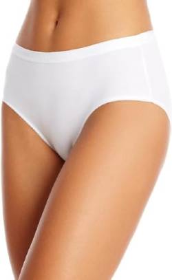 Dim Slip Maxi Baumwolle Plus Bio-Baumwolle Damen x2, White, L von DIM