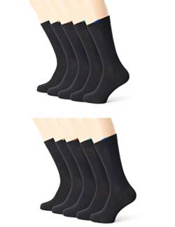 Dim Socken Ecodim Verstärkte Ferse Und Spitze Multipack Herren x10, Black, 39-42 von DIM