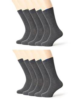 Dim Socken Ecodim Verstärkte Ferse Und Spitze Multipack Herren x10, Grey, 43-46 von DIM