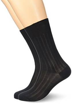Dim Socken Schottischer Faden Herren x2, Black, 43-46 von DIM