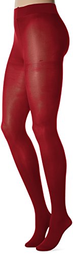 Dim Strumpfhosen Blickdicht Les Opaques Velouté Damen x1, Red, S-M von DIM