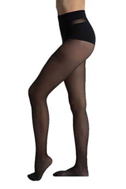 Dim Strumpfhosen Diams Ventre Plat Absoluter Damen x2, Black, L von DIM